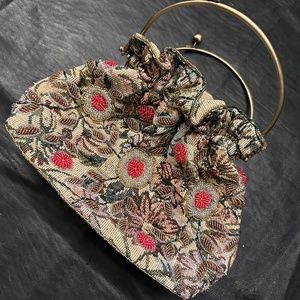 Ross-Simons Vintage Beaded and Tapestry Handbag